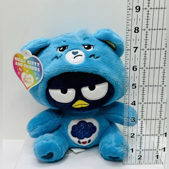 Sanrio Hello Kitty Care Bears Badtz-Maru Dressed As Grumpy‎ Bear 9" Plush - Picture 12 of 12